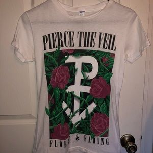 pierce the veil floral and fading shirt